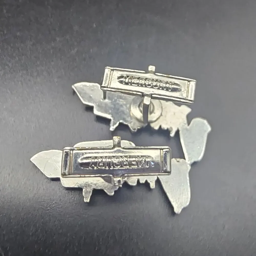 Wagner Silver Tone Backhoe Cuff Links Farming Equipment
